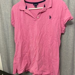 Pink polo shirt